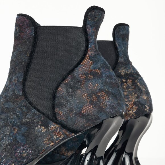 John Fluevog Ara Floral Vintage-Inspired Chelsea Boots - Picture 7 of 12